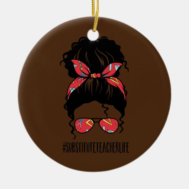 Suppleant Lärare Life Julgransprydnad Keramik (Framsidan)