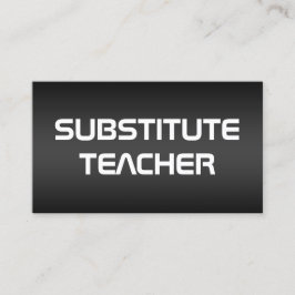 Suppleant Lärare On Call Visitkort