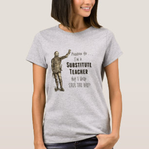 Suppleant Lärares Spara T Shirt