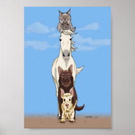 Suppleant Totem - Poster Färgad