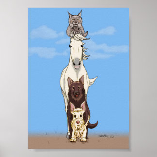 Suppleant Totem - Poster Färgad