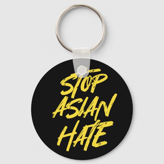 Support AAPI-medvetenhet - stoppa asiatisk hate Nyckelring (Framsida)