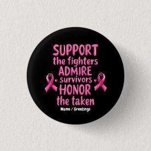 Support Admire Heliga Breast Cancer Awareness Gift Knapp