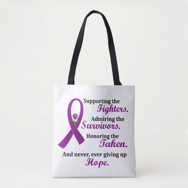 Support Admire Honor 2 Pancreatic Cancer Alzheimer Tygkasse (Framsida)