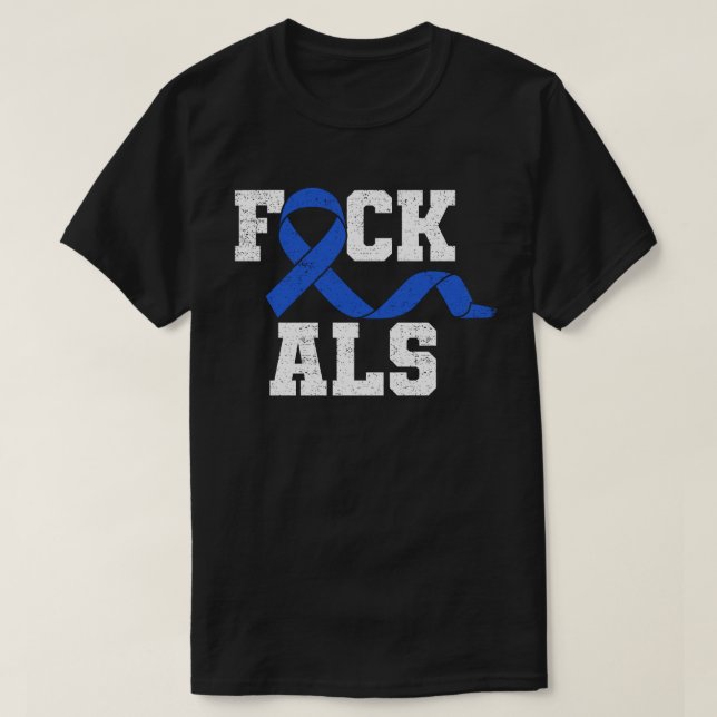 Support ALS-medvetenhet T Shirt (Design framsida)