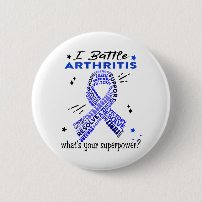 Support Arthritis Warrior Gifts Knapp (Framsida)
