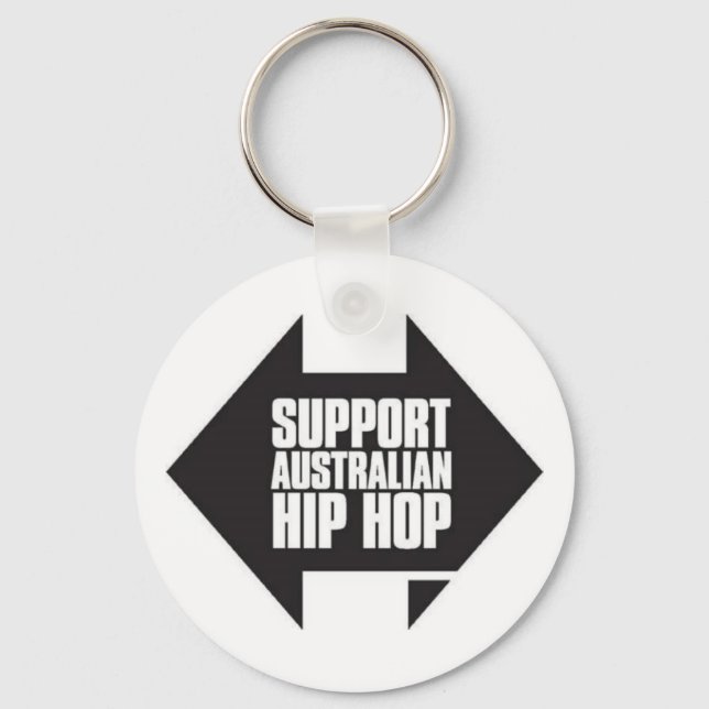 Support Australian Hip hop Nyckelring (Framsida)