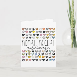 Support Autism Awareness Adapt Acceptera advokat Kort