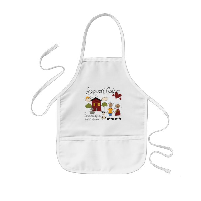 Support Autism - Awareness Apron Barnförkläde (Framsidan)
