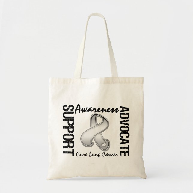 Support Awareness Advocate Cure Lung Cancer Tygkasse (Framsidan)