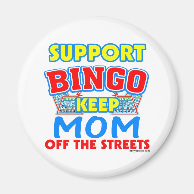 Support Bingo Mamma Magnet (Framsidan)