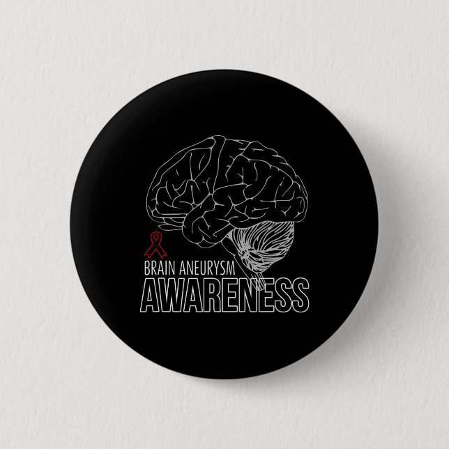 Support Brain Aneurysm Awareness 1 1 Knapp (Framsida)