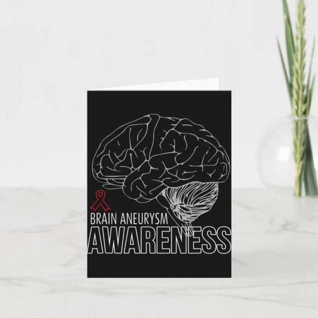 Support Brain Aneurysm Awareness 1 1 Kort (Framsida)