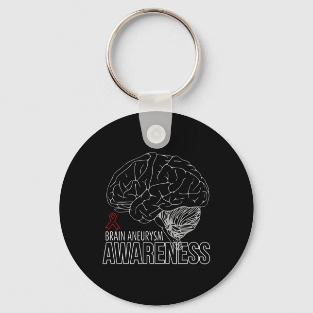 Support Brain Aneurysm Awareness 1 1 Nyckelring (Framsida)