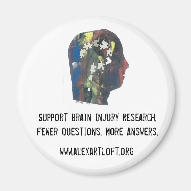 Support Brain Injury Research Magnet (Framsidan)