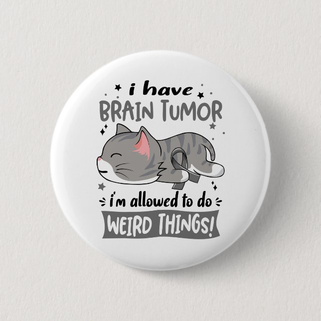 Support Brain Tumor Awareness Ribbon Gifts Knapp (Framsida)