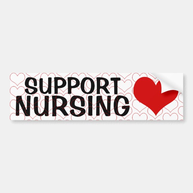 SUPPORT - Bumper-plåster (Heart) Bildekal (Framsidan)