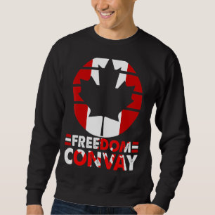 Support Canadian Truckers Freedom Convoy 2022 USA Lång Ärmad Tröja