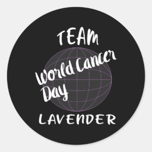 Support Cancer Survivers World Cancer Day for Wome Runt Klistermärke