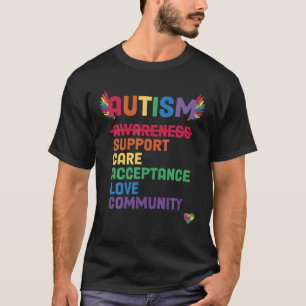 Support Care Ally Autism Awareness Acceptance Wome T Shirt