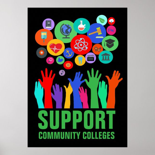Support Community Colleges Access Education 20X28" Poster (Framsidan)