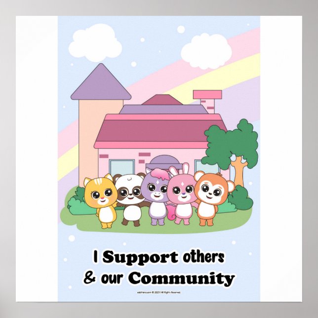 Support Community wall art Poster (Framsidan)