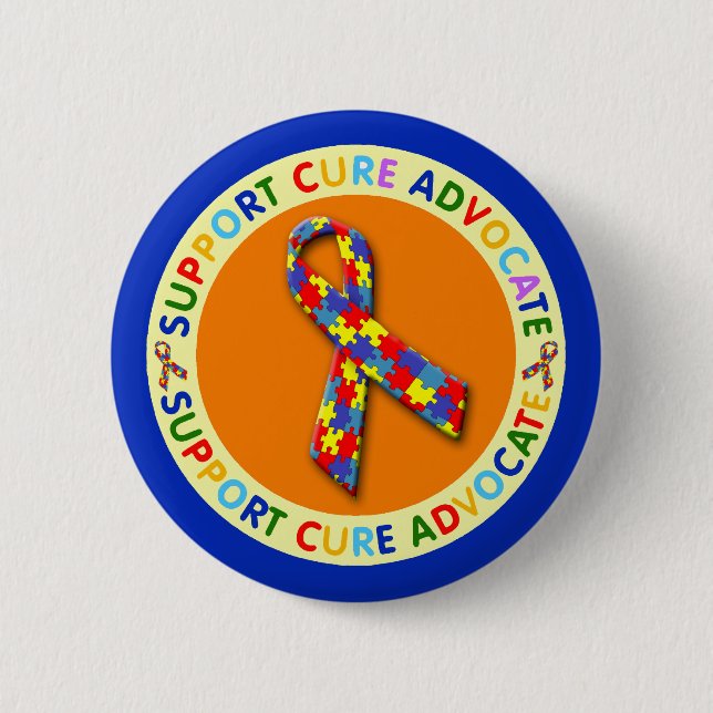 Support Cure Advocate Autism Knapp (Framsida)
