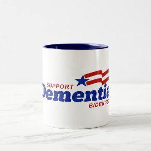 Support Dementia Biden 2024 Två-Tonad Mugg