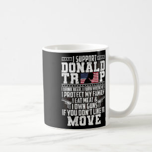 Support Donald Trump I Drink Beer I Turn Wrenches Kaffemugg