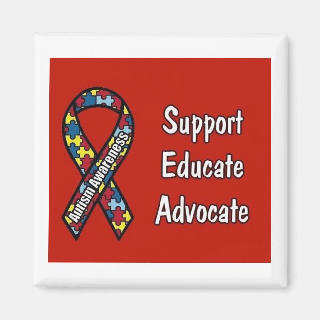"Support, Education, Advocate" Magnet (Framsidan)