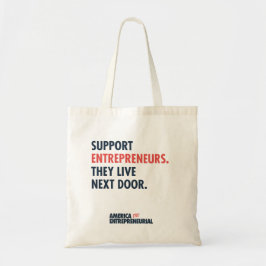 Support Entrepreneurs Tote Bag Tygkasse