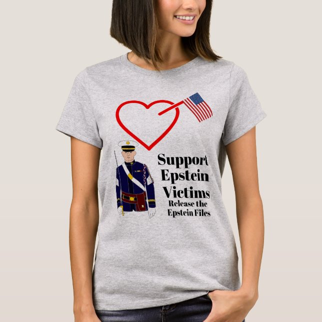 Support Epstein Victims T-Shirt (Framsida)