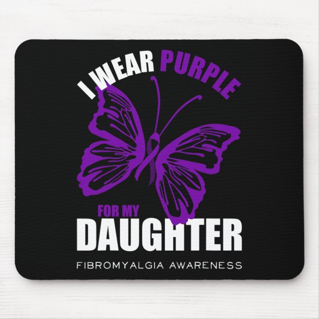 Support Fibromyalgia Awareness Butterfly Lila Ri Musmatta (Framsidan)