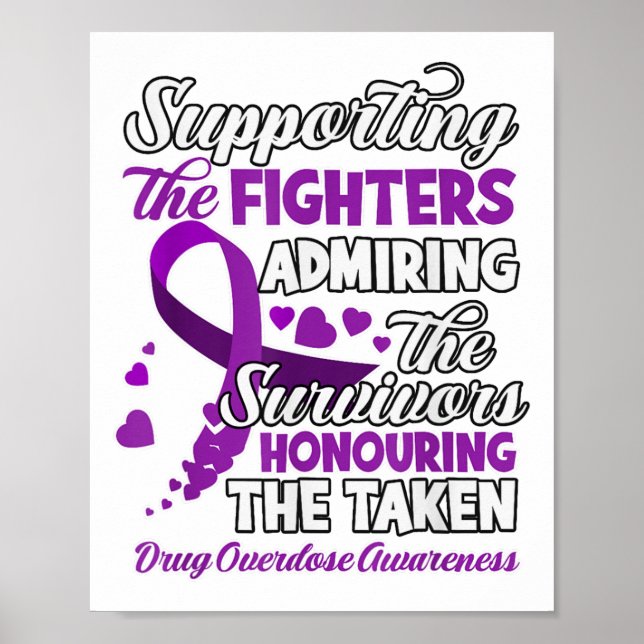 Support Fighter Honouring Taken Substance Overdose Poster (Framsidan)