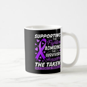 Support Fighters Honoring Taken Overdose Awarenes Kaffemugg