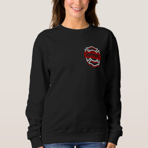 Support Firefighters Red Line Tshirt Front & Back T Shirt
