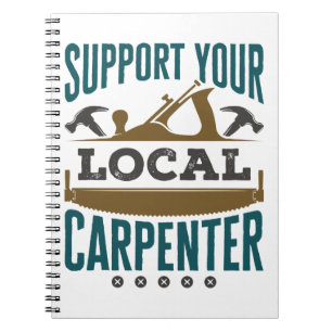 Support för den lokala carpenter Union Builder Anteckningsbok