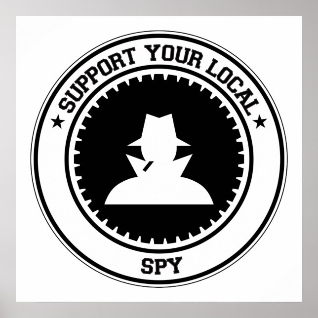 Support för din lokala spionage poster (Framsidan)