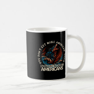 Support för inhemska amerikaner mot trump_2 kaffemugg