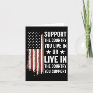 Support för Land du bor i amerikanska Flagga USA Kort