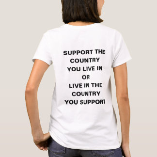 Support för Land du bor i T Shirt
