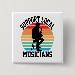 Support för lokala musiker för Music Älskare Knapp