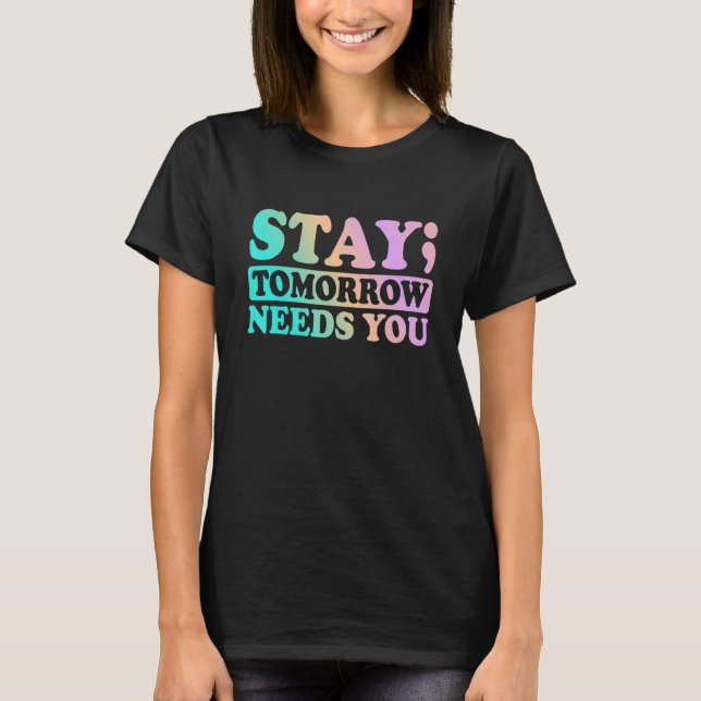 Support för psykisk hälsa - stöd för att hålla dig t shirt (Framsida)