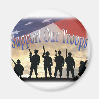 Support för våra soldater magnet