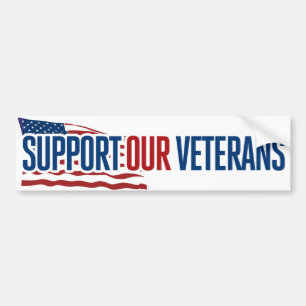 Support för veteranernas minnesdag i veterandagen bildekal