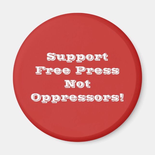 Support Free Press Magnet (Framsidan)