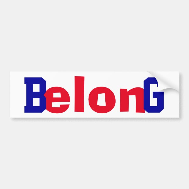Support Freedom Free Tal absolutist B-elon-g Bildekal (Framsidan)