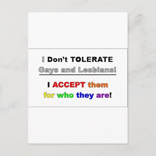 Support Gays och Lesbiskar Vykort (Framsida)