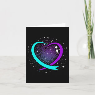 Support-grafik för Cute Suicide Awareness Heart Ly Kort