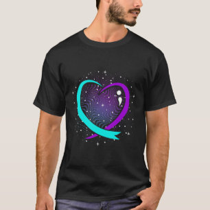 Support-grafik för Cute Suicide Awareness Heart Ly T Shirt